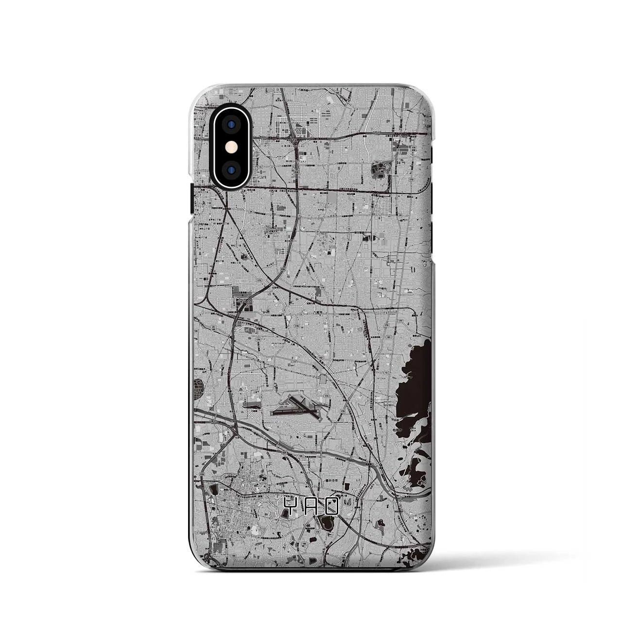 【八尾(大阪府)】地図柄iPhoneケース(クリアタイプ)