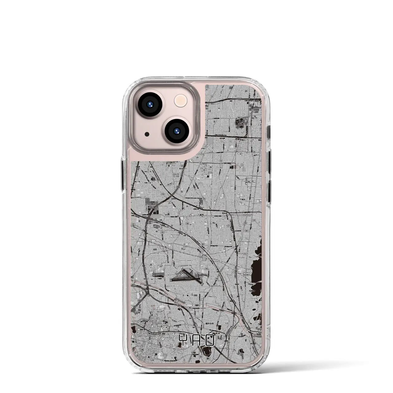 【八尾(大阪府)】地図柄iPhoneケース(MagSafeタイプ)