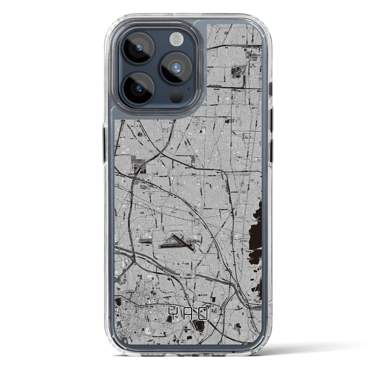 【八尾(大阪府)】地図柄iPhoneケース(MagSafeタイプ)