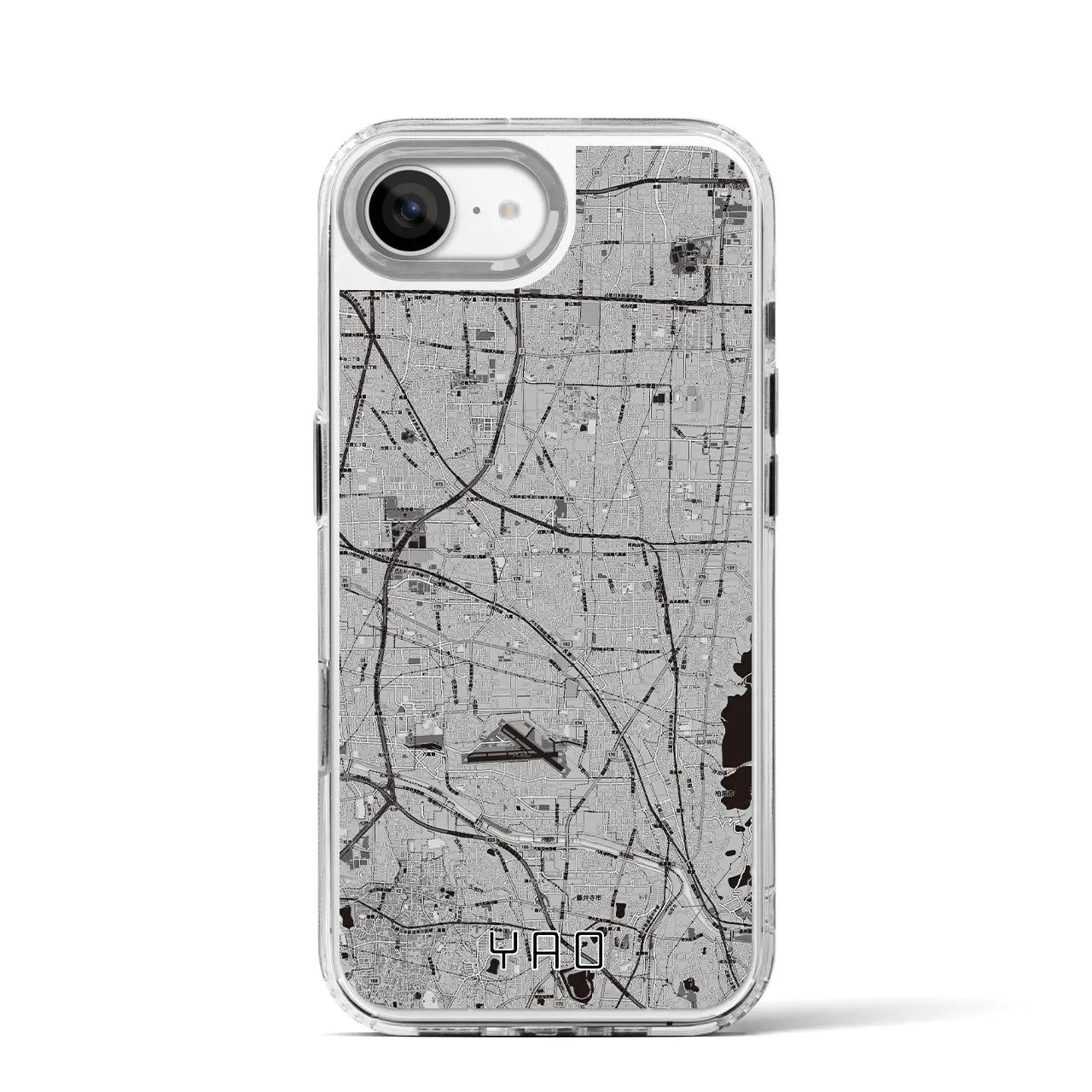 【八尾(大阪府)】地図柄iPhoneケース(MagSafeタイプ)