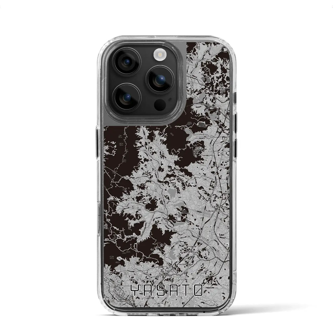 【八郷(茨城県)】地図柄iPhoneケース(MagSafeタイプ)