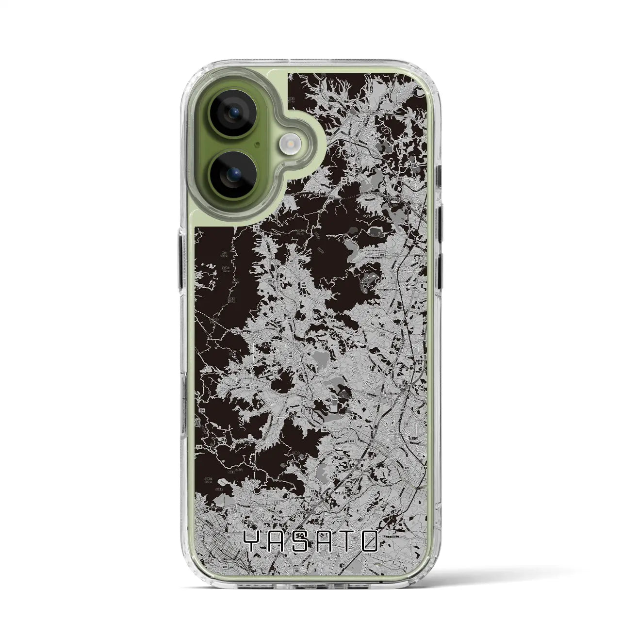 【八郷(茨城県)】地図柄iPhoneケース(MagSafeタイプ)