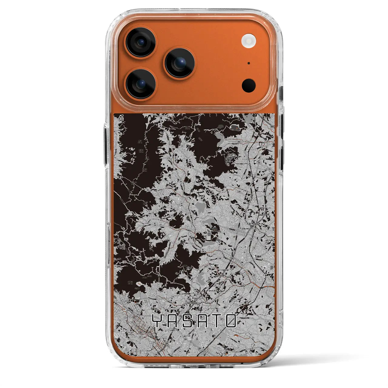 【八郷(茨城県)】地図柄iPhoneケース(MagSafeタイプ)