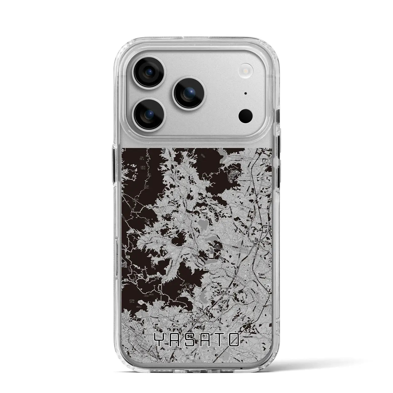 【八郷(茨城県)】地図柄iPhoneケース(MagSafeタイプ)