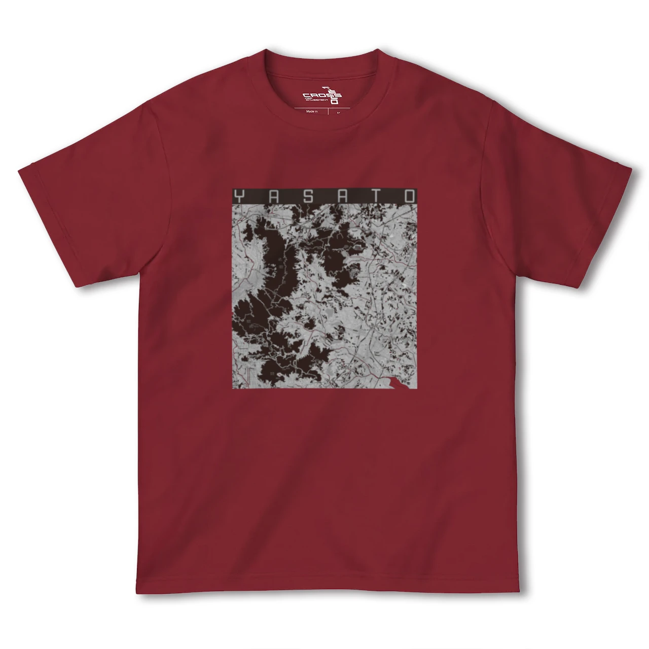 【八郷(茨城県)】地図柄ヘビーウェイトTシャツ