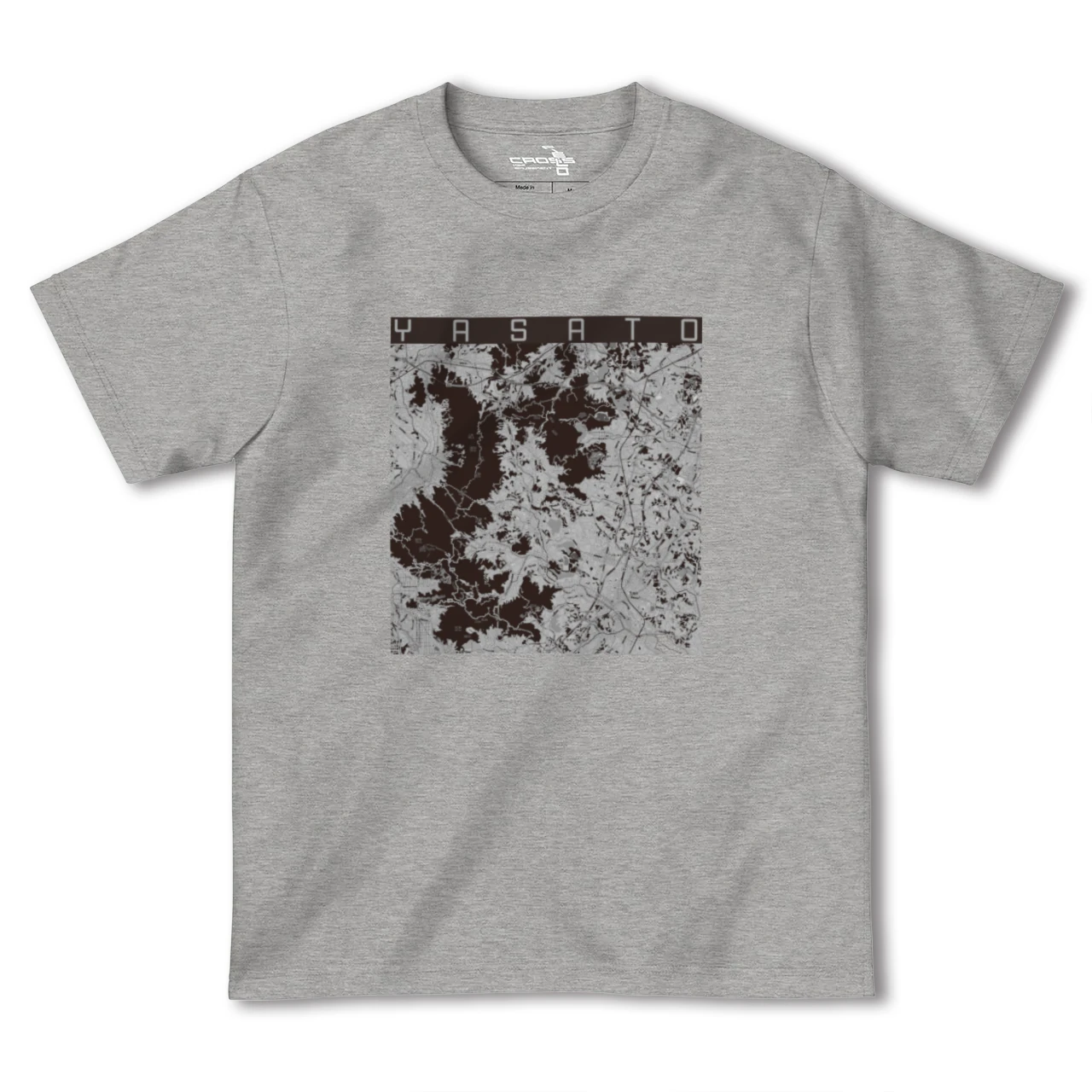 【八郷(茨城県)】地図柄ヘビーウェイトTシャツ