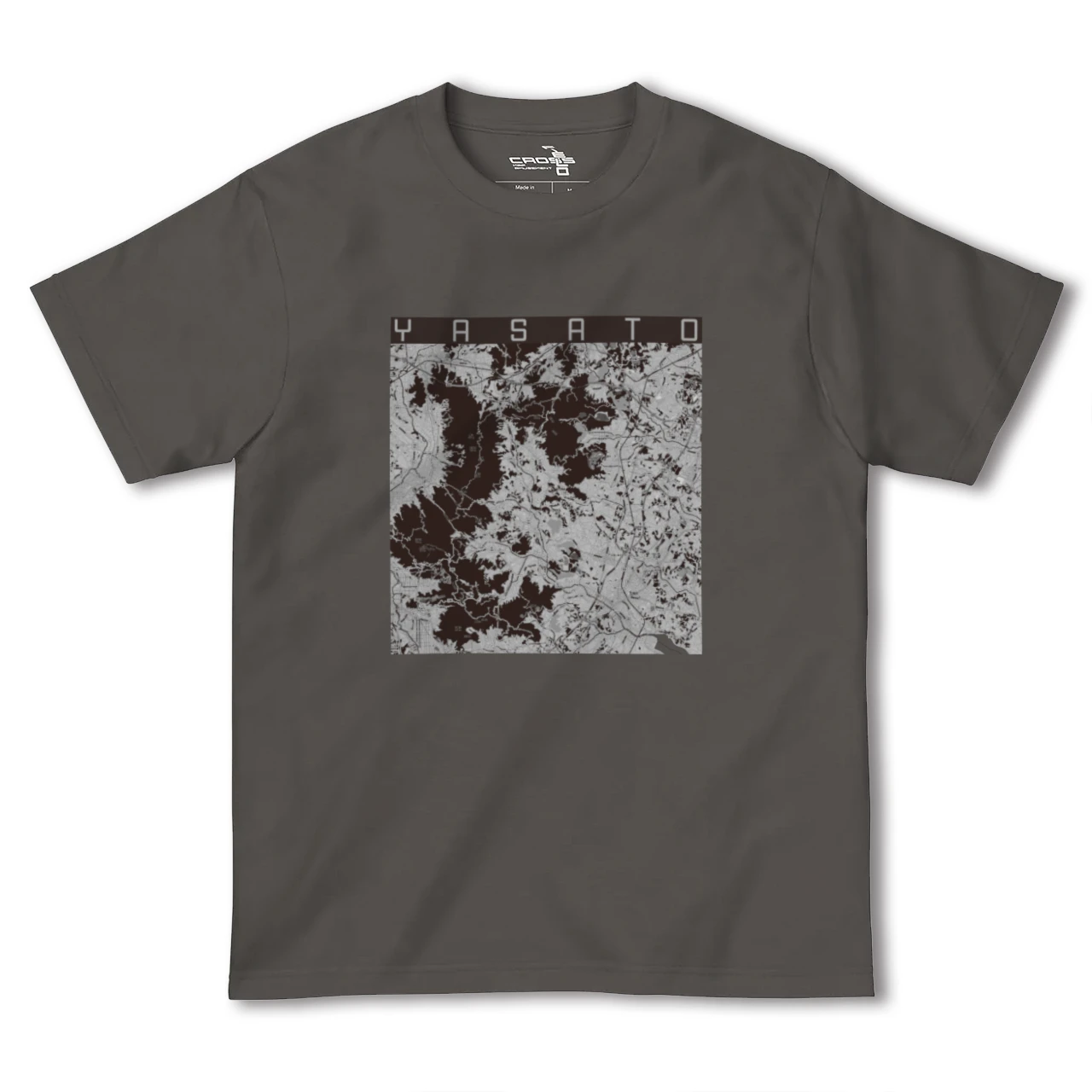 【八郷(茨城県)】地図柄ヘビーウェイトTシャツ