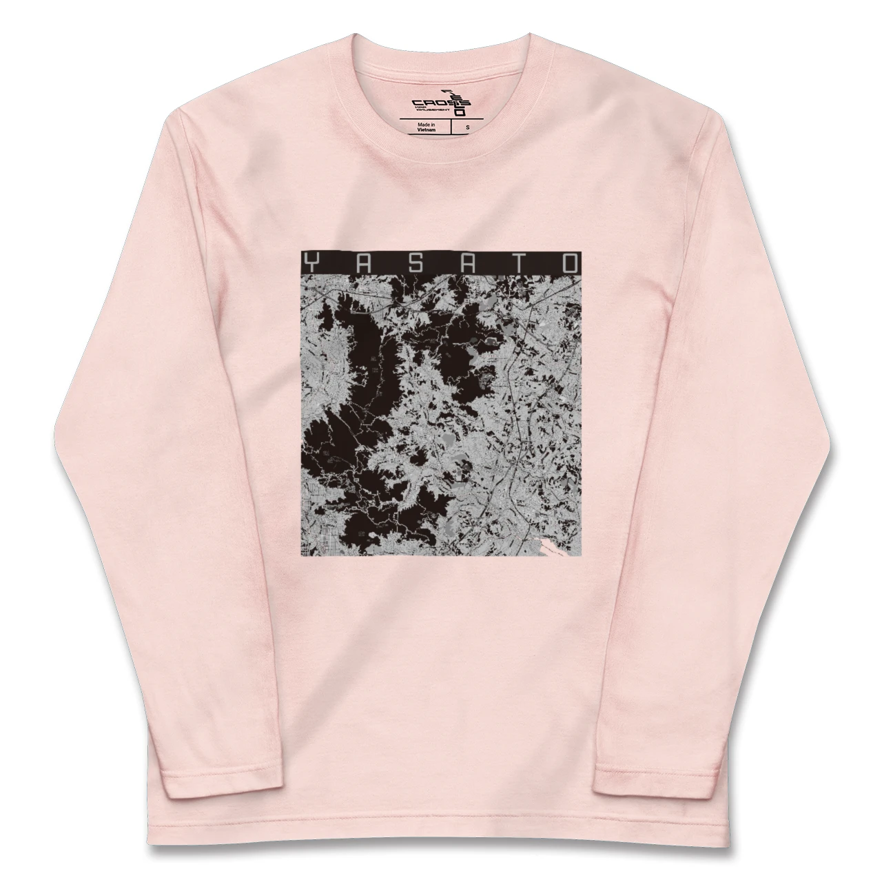 【八郷(茨城県)】地図柄ロングスリーブTシャツ