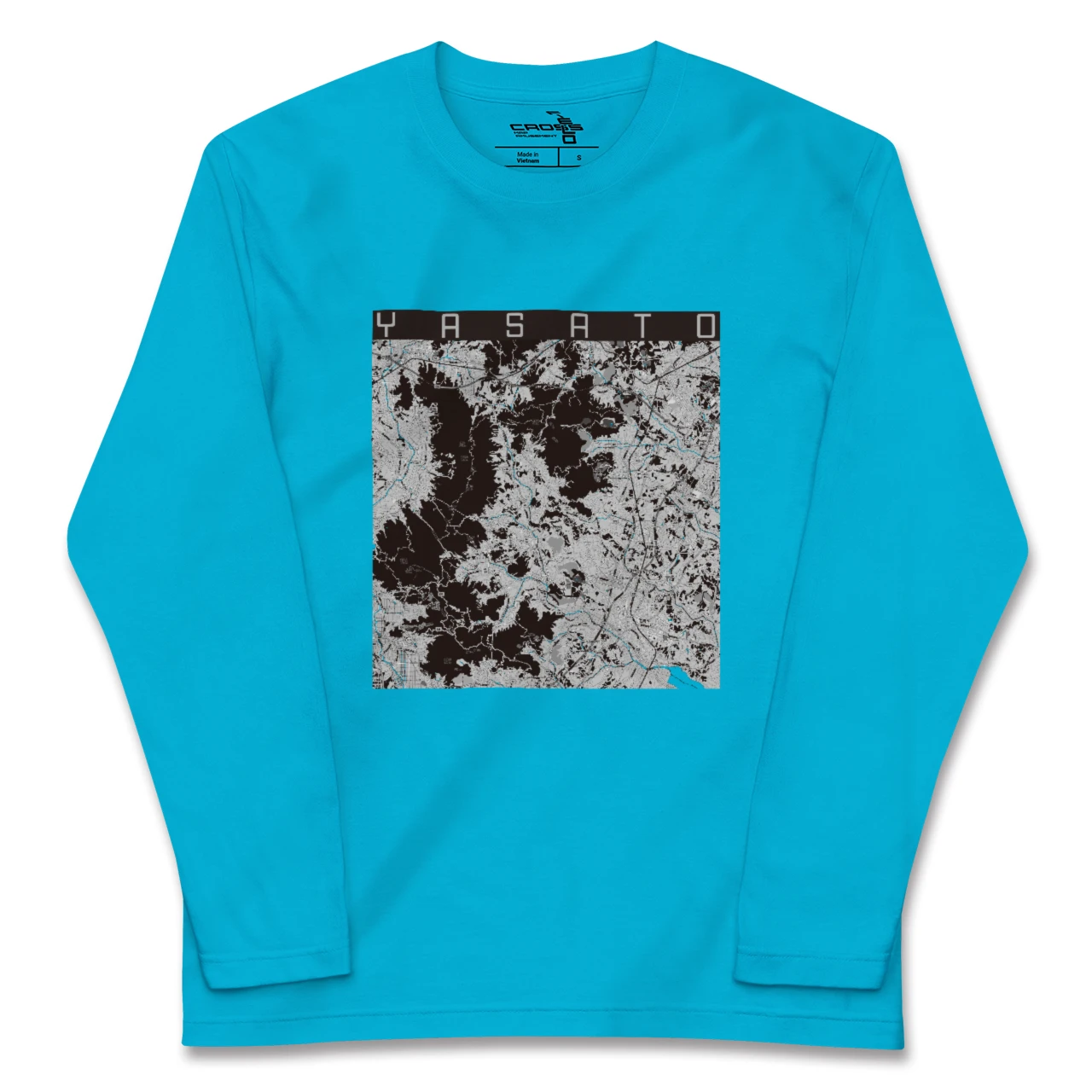 【八郷(茨城県)】地図柄ロングスリーブTシャツ