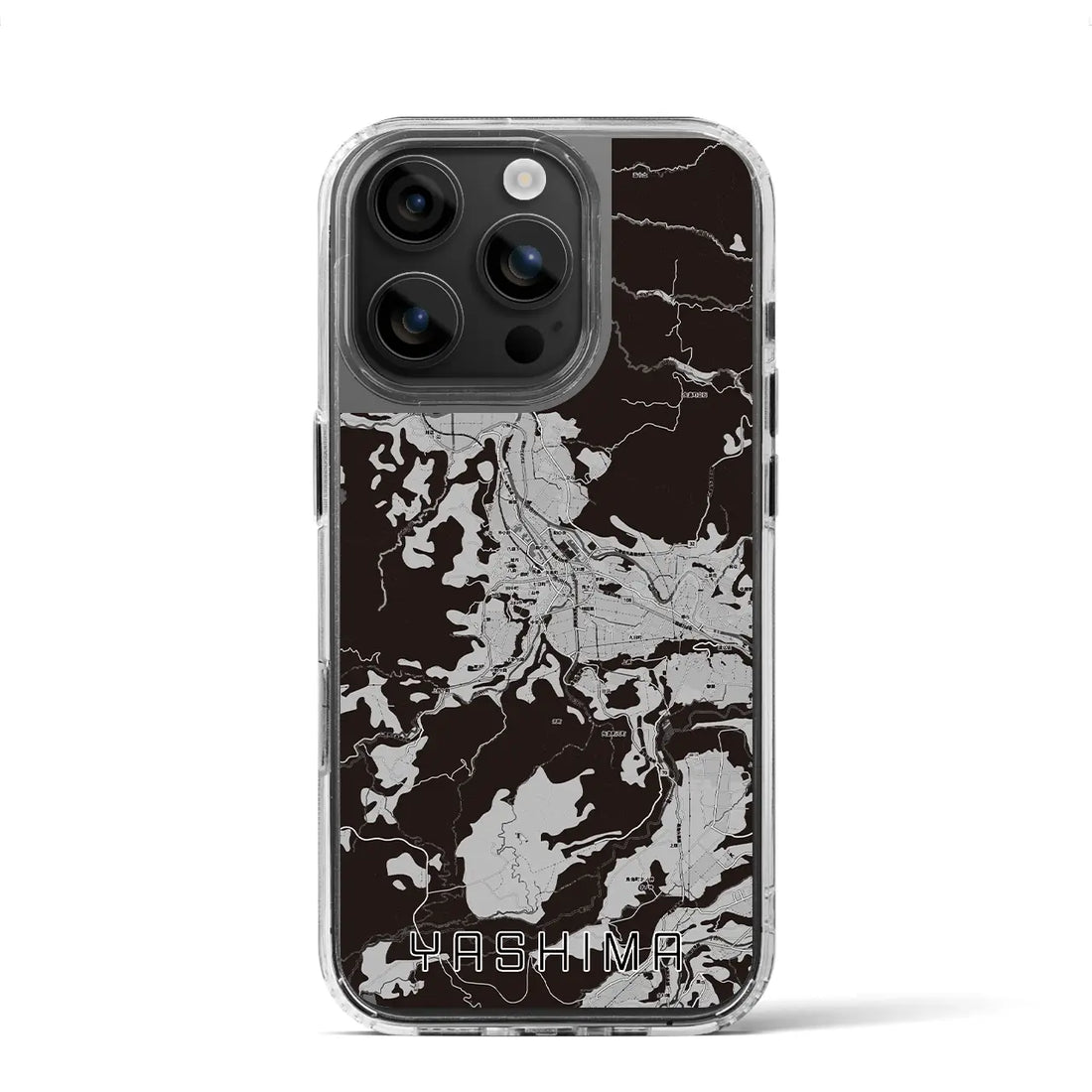 【矢島(秋田県)】地図柄iPhoneケース(MagSafeタイプ)