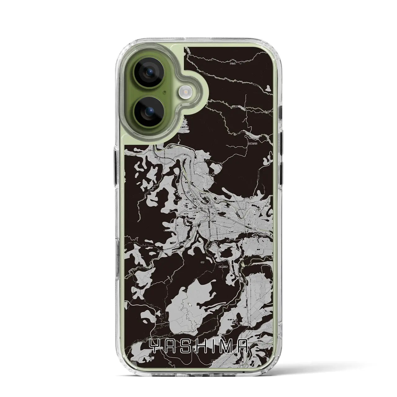 【矢島(秋田県)】地図柄iPhoneケース(MagSafeタイプ)