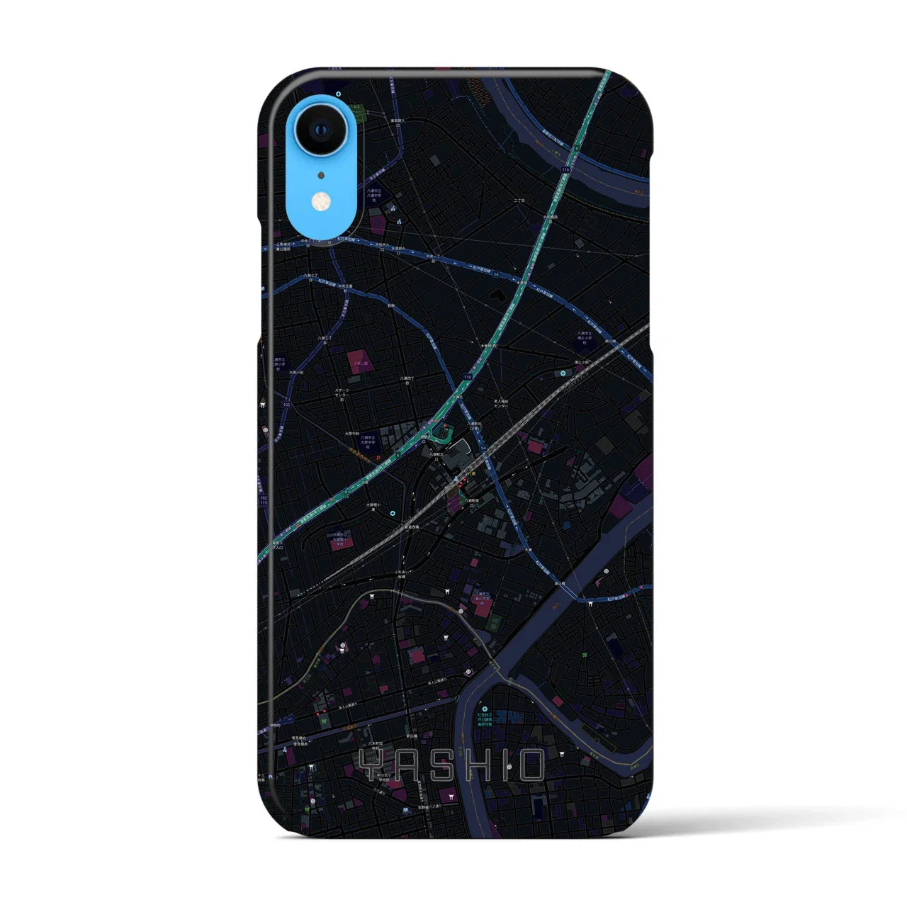 【八潮(埼玉県)】地図柄iPhoneケース(バックカバータイプ)