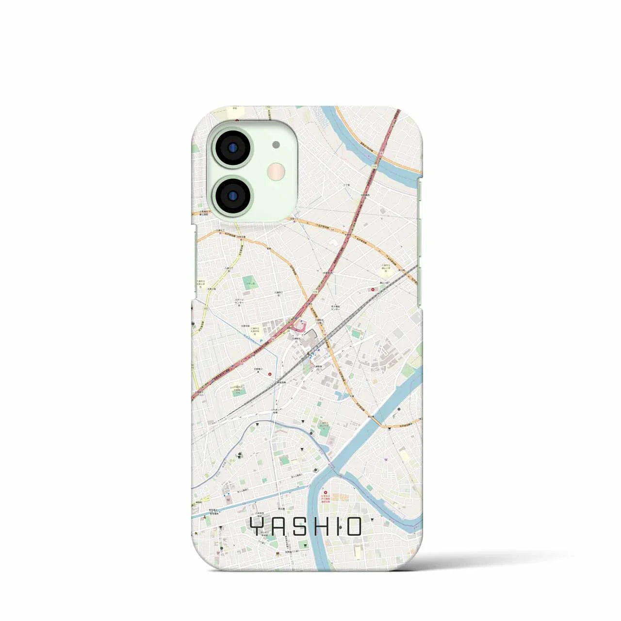 【八潮(埼玉県)】地図柄iPhoneケース(バックカバータイプ)