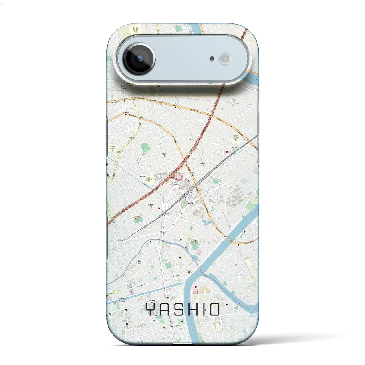 【八潮(埼玉県)】地図柄iPhoneケース(バックカバータイプ)