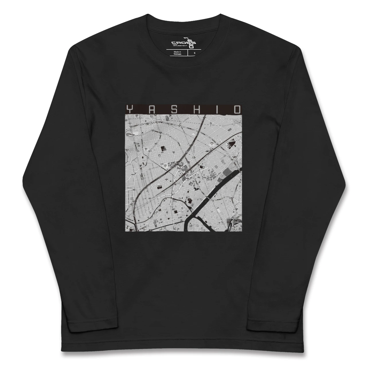 【八潮(埼玉県)】地図柄ロングスリーブTシャツ