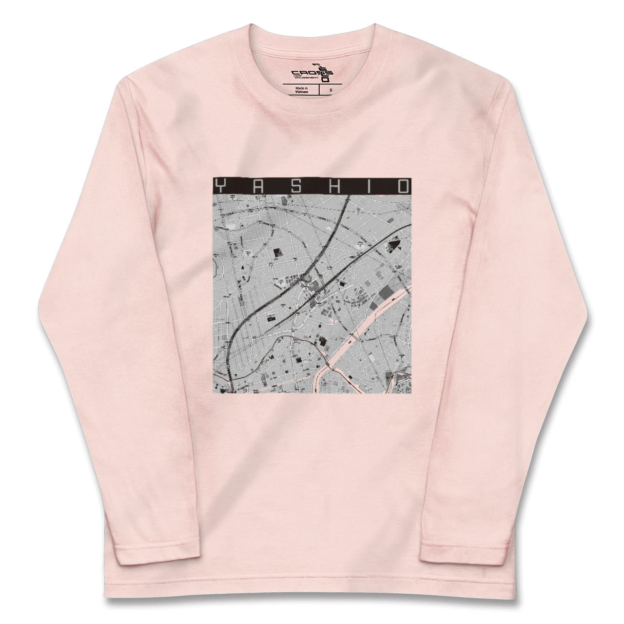 【八潮(埼玉県)】地図柄ロングスリーブTシャツ