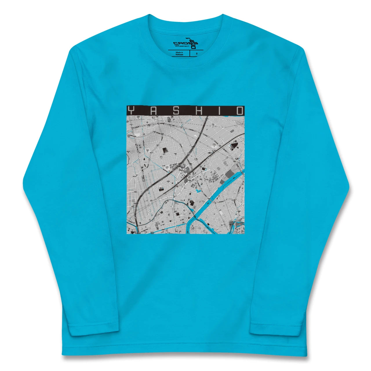 【八潮(埼玉県)】地図柄ロングスリーブTシャツ