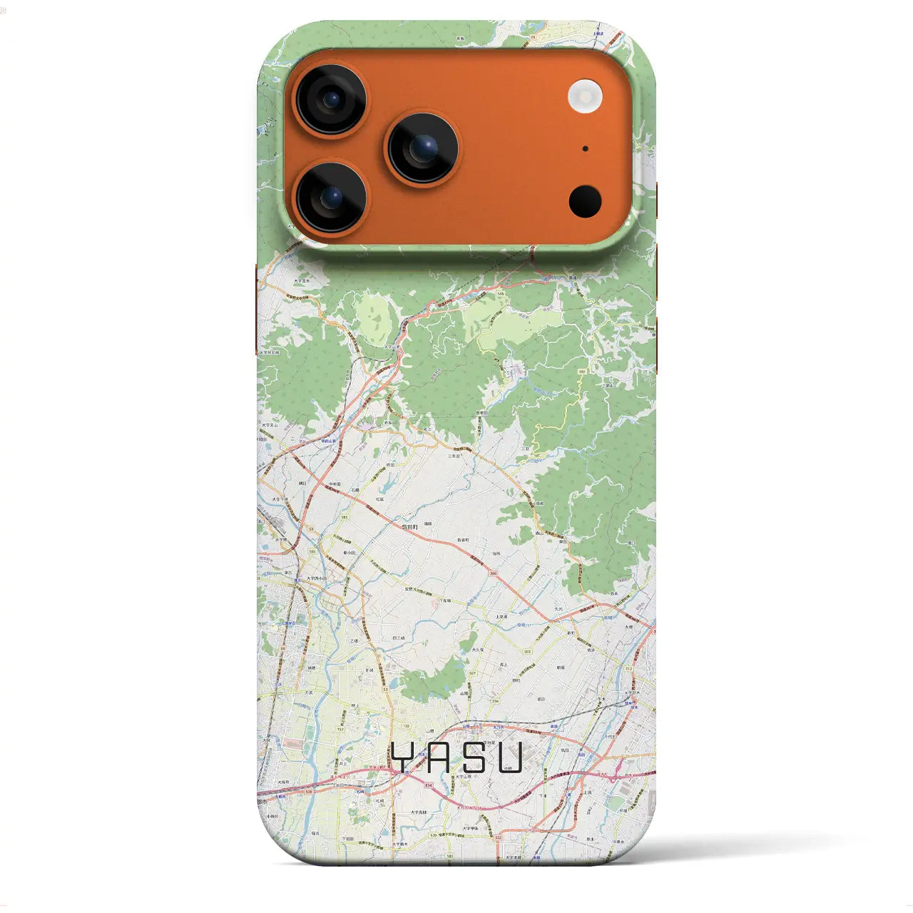 【夜須(福岡県)】地図柄iPhoneケース(バックカバータイプ)