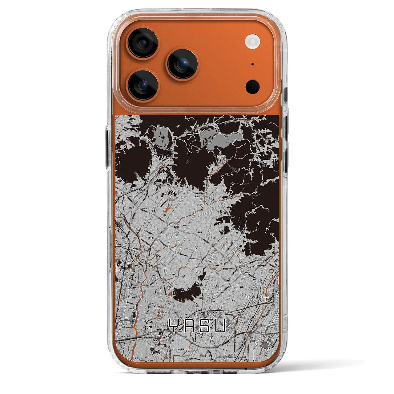 【夜須(福岡県)】地図柄iPhoneケース(MagSafeタイプ)