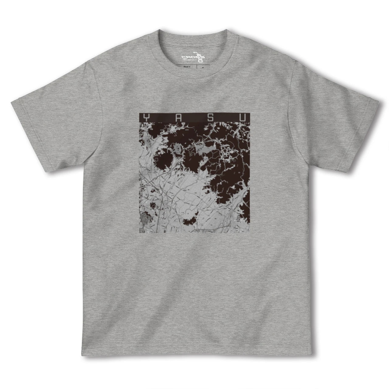 【夜須(福岡県)】地図柄ヘビーウェイトTシャツ