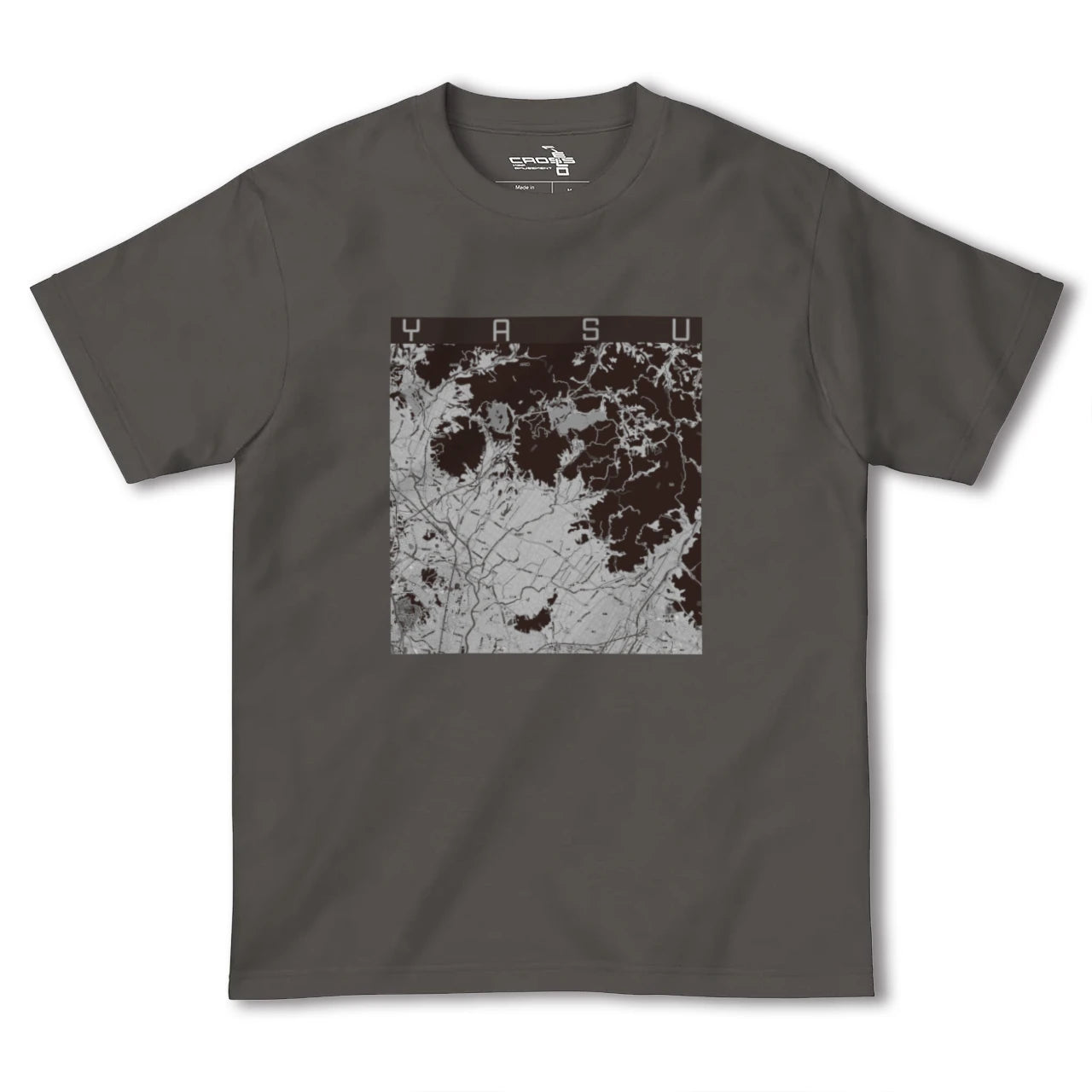 【夜須(福岡県)】地図柄ヘビーウェイトTシャツ