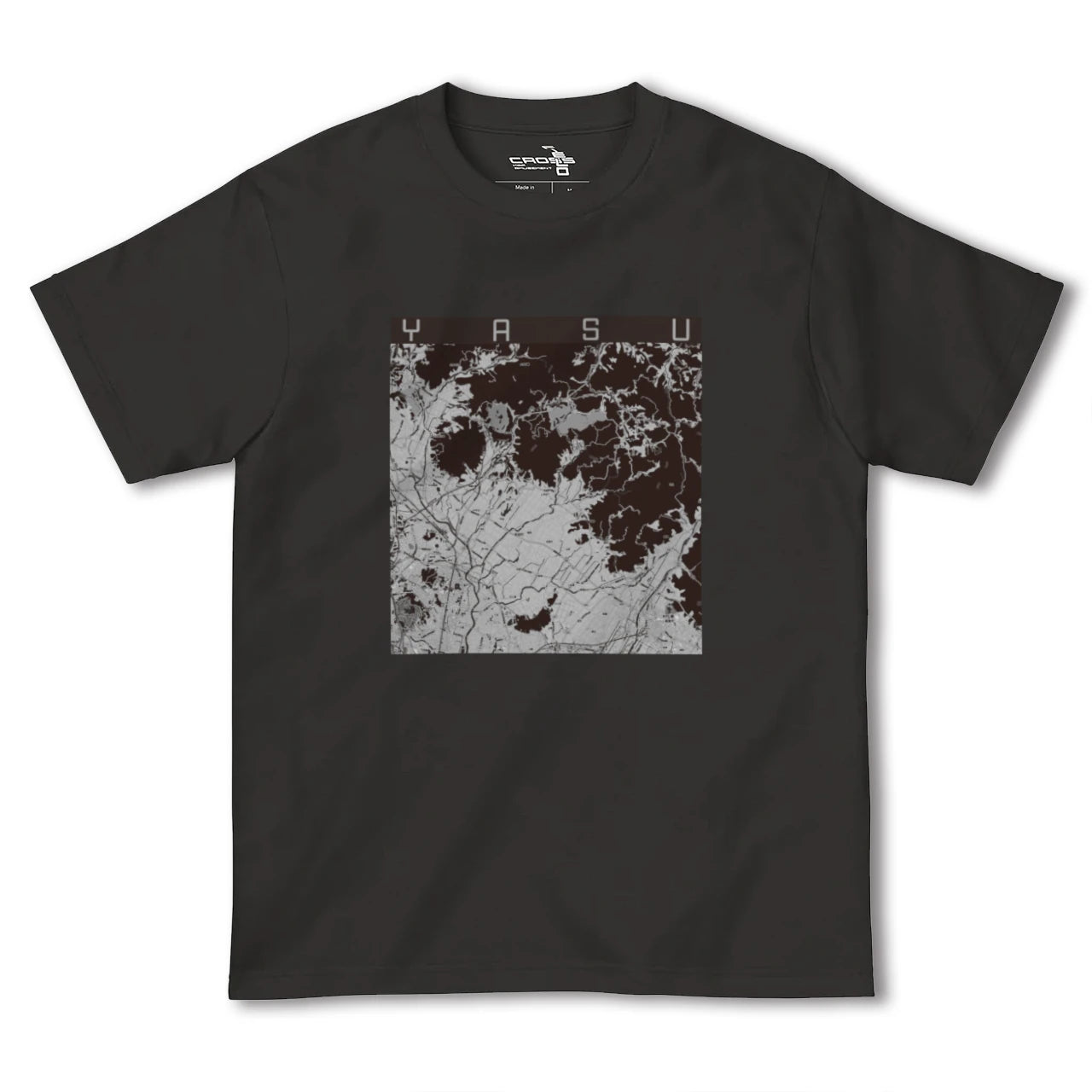 【夜須(福岡県)】地図柄ヘビーウェイトTシャツ