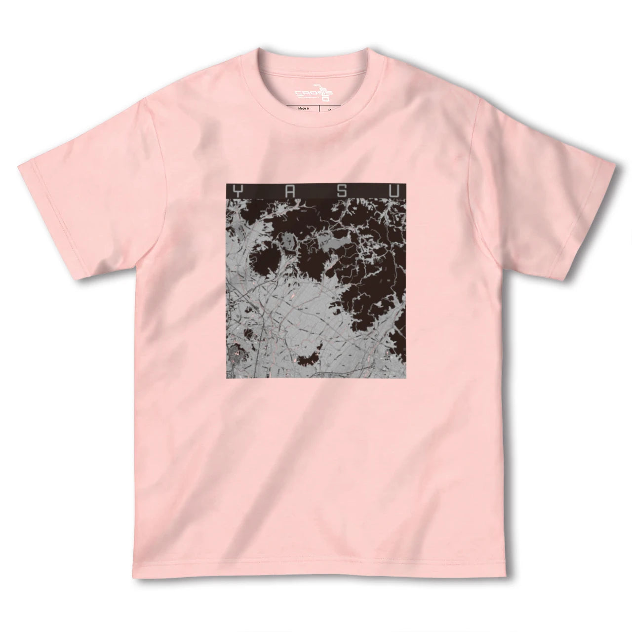 【夜須(福岡県)】地図柄ヘビーウェイトTシャツ