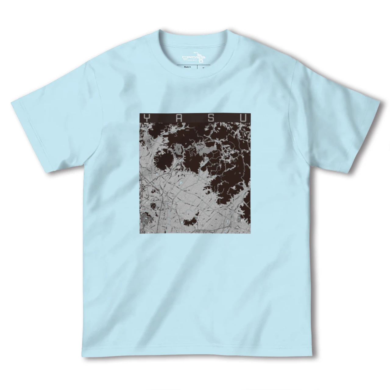 【夜須(福岡県)】地図柄ヘビーウェイトTシャツ