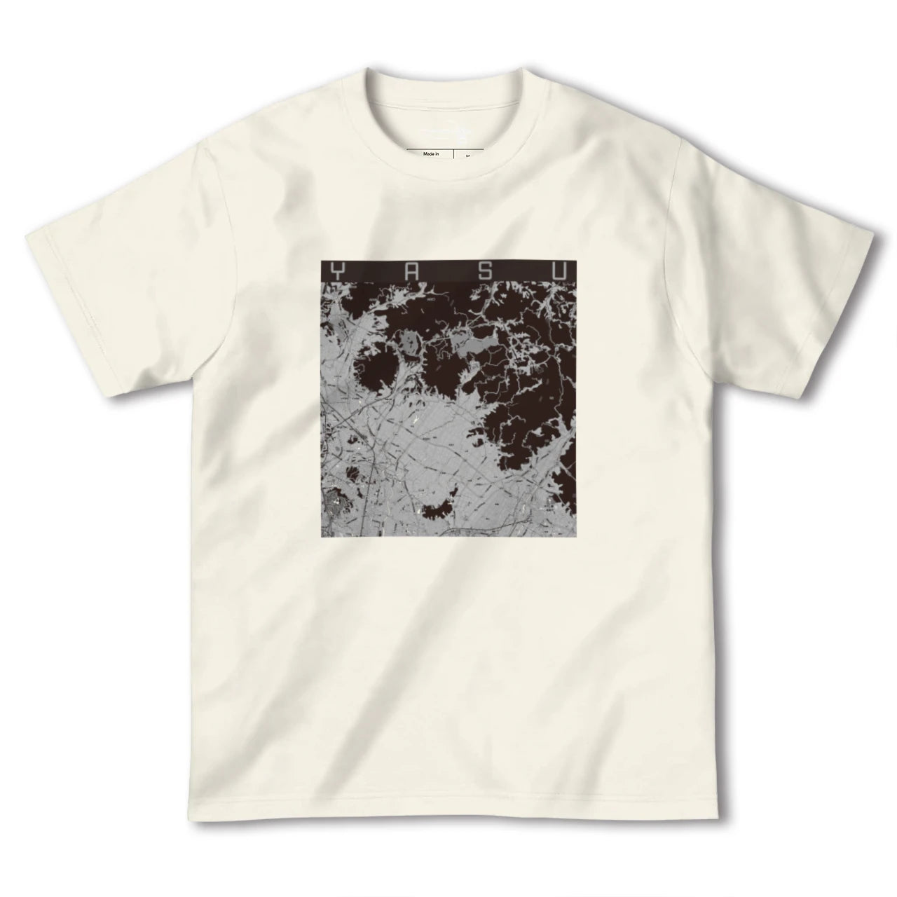 【夜須(福岡県)】地図柄ヘビーウェイトTシャツ