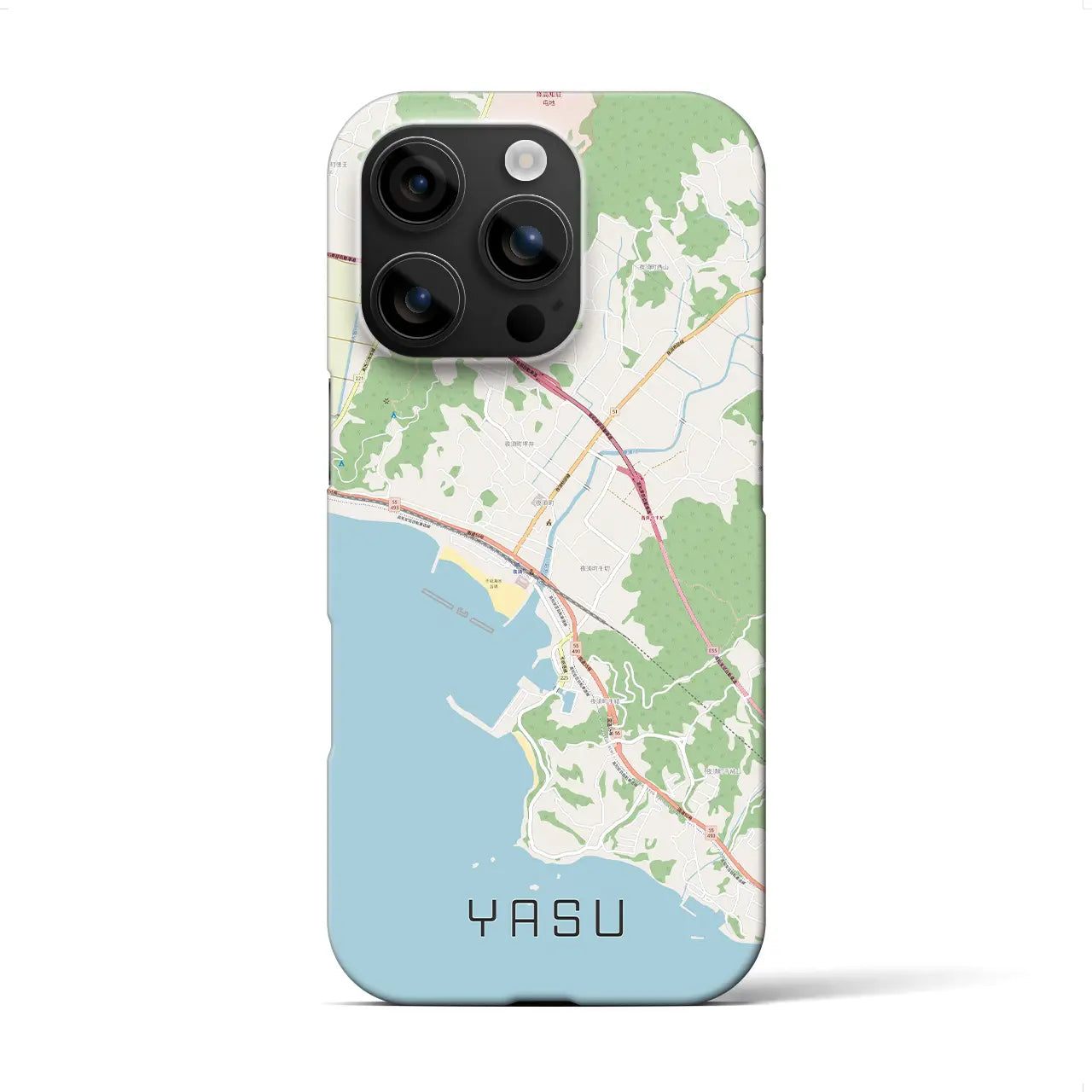 【夜須(高知県)】地図柄iPhoneケース(バックカバータイプ)