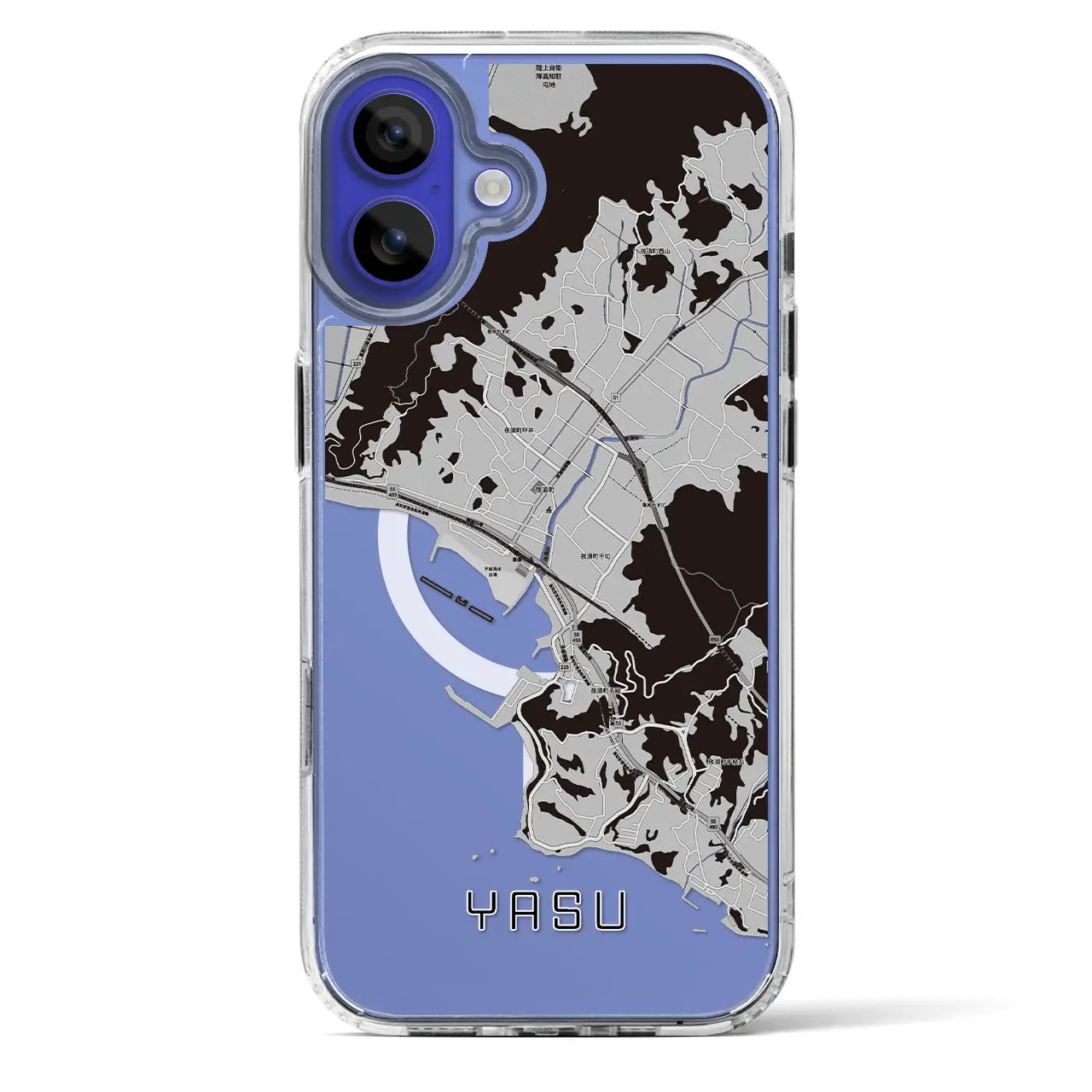 【夜須(高知県)】地図柄iPhoneケース(MagSafeタイプ)