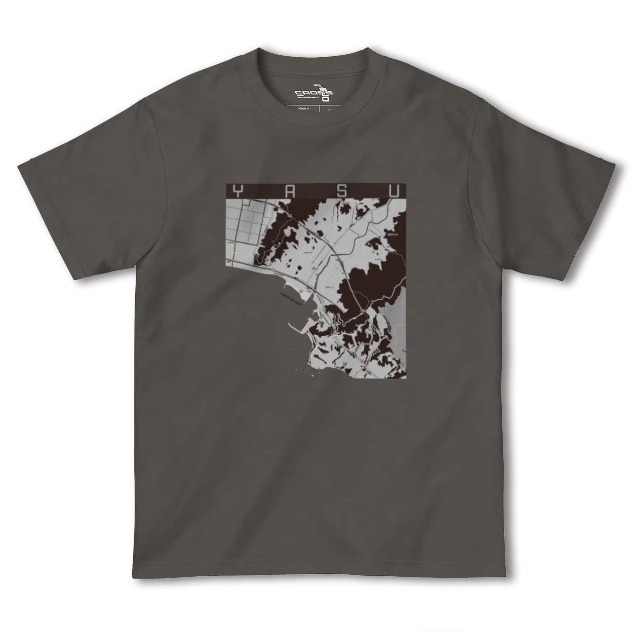 【夜須(高知県)(高知県)】地図柄ヘビーウェイトTシャツ
