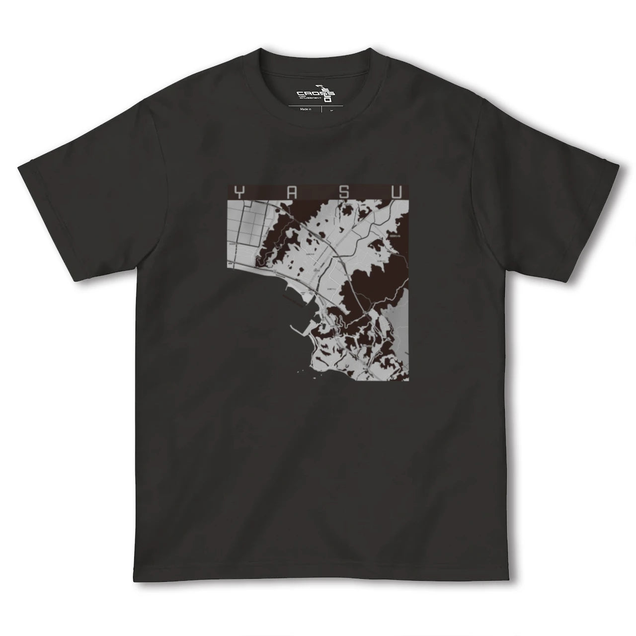【夜須(高知県)(高知県)】地図柄ヘビーウェイトTシャツ