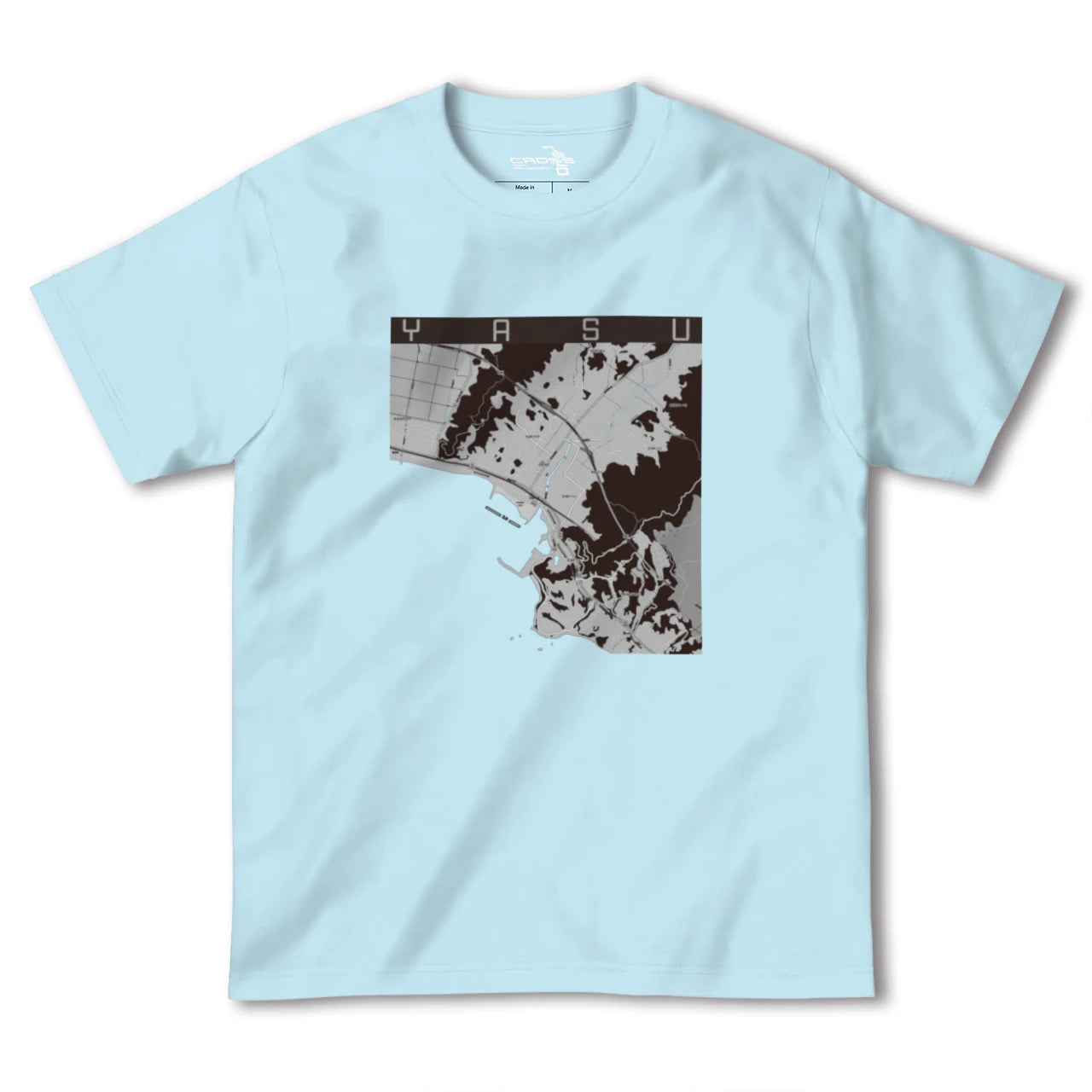 【夜須(高知県)(高知県)】地図柄ヘビーウェイトTシャツ