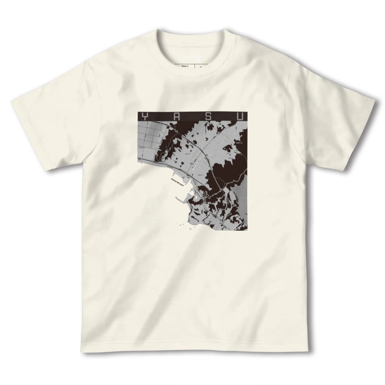 【夜須(高知県)(高知県)】地図柄ヘビーウェイトTシャツ