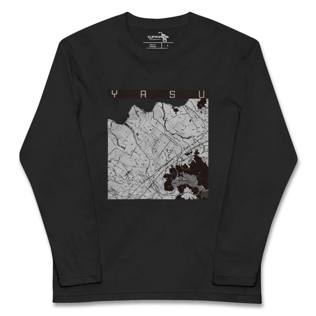 【野洲(滋賀県)】地図柄ロングスリーブTシャツ