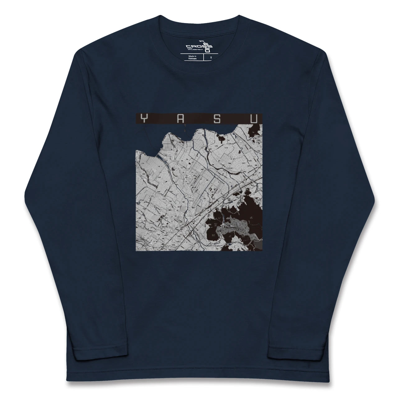 【野洲(滋賀県)】地図柄ロングスリーブTシャツ