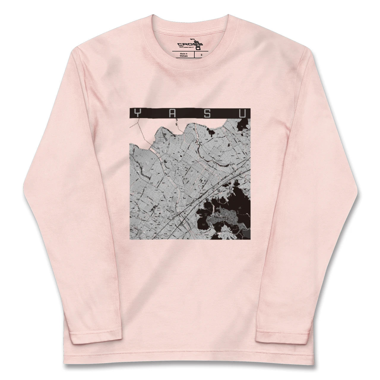 【野洲(滋賀県)】地図柄ロングスリーブTシャツ