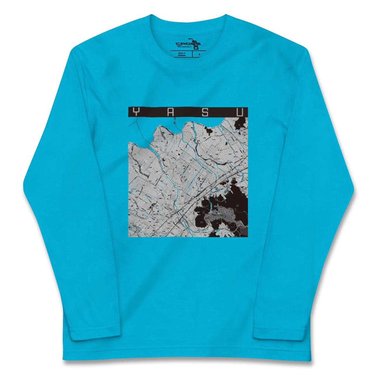 【野洲(滋賀県)】地図柄ロングスリーブTシャツ