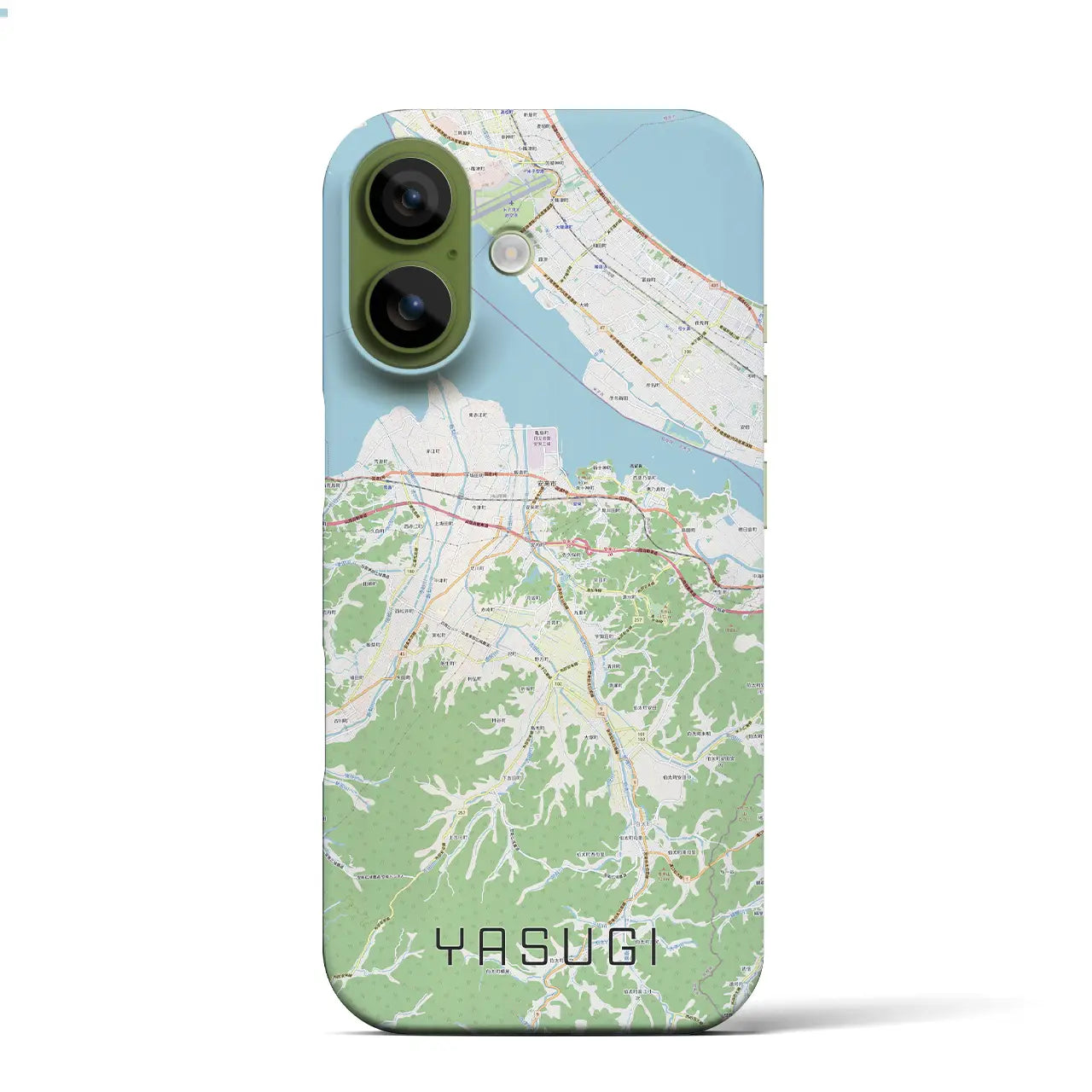 【安来(島根県)】地図柄iPhoneケース(バックカバータイプ)