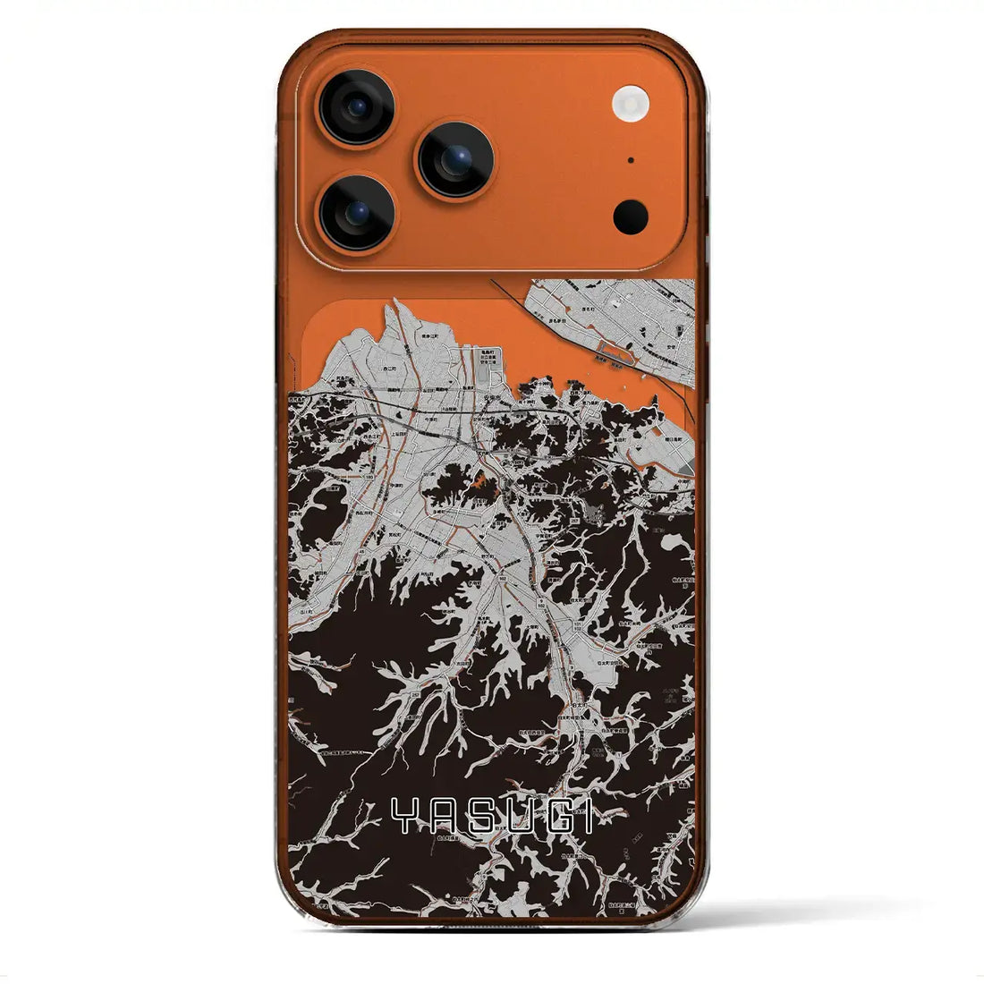 【安来(島根県)】地図柄iPhoneケース(クリアタイプ)