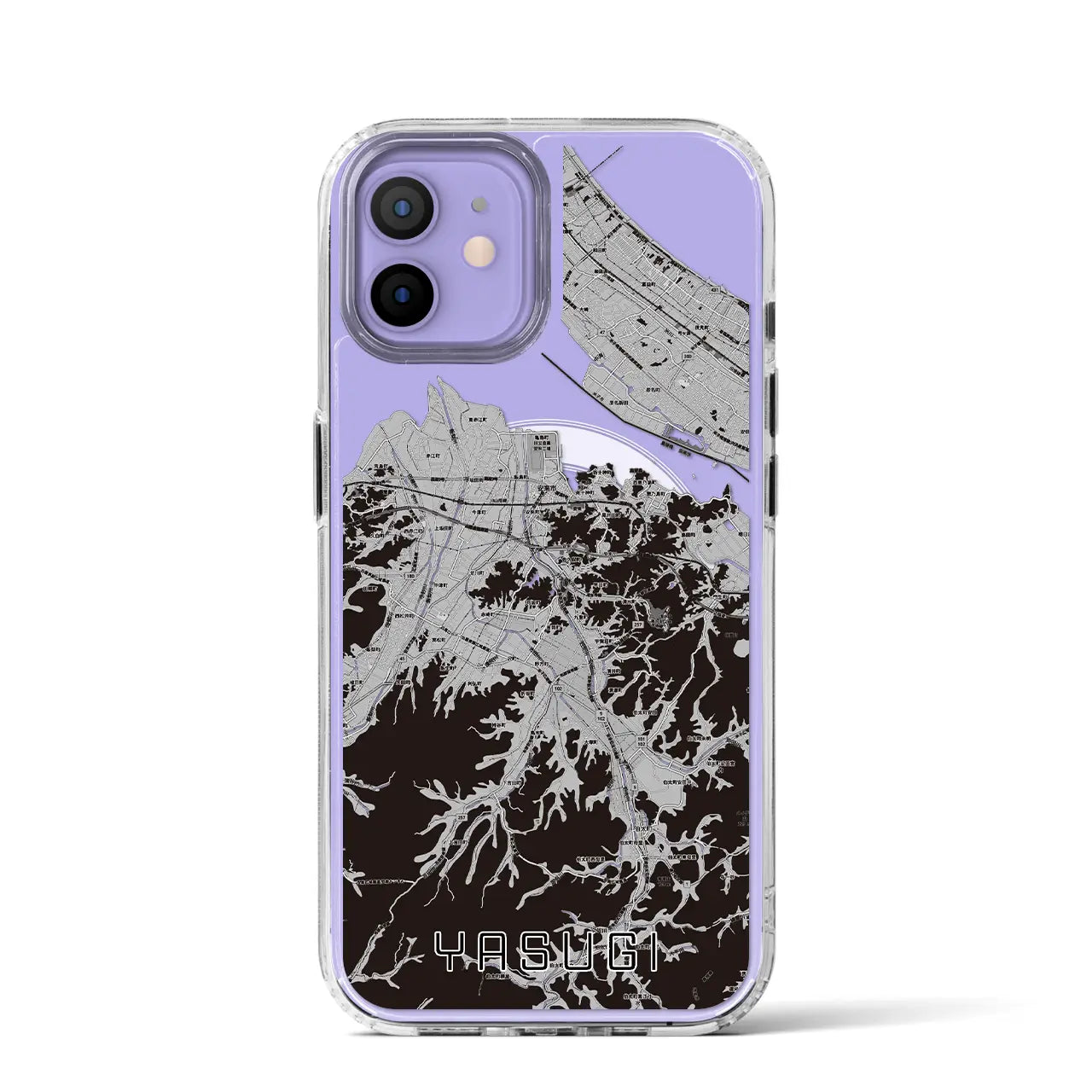 【安来(島根県)】地図柄iPhoneケース(MagSafeタイプ)