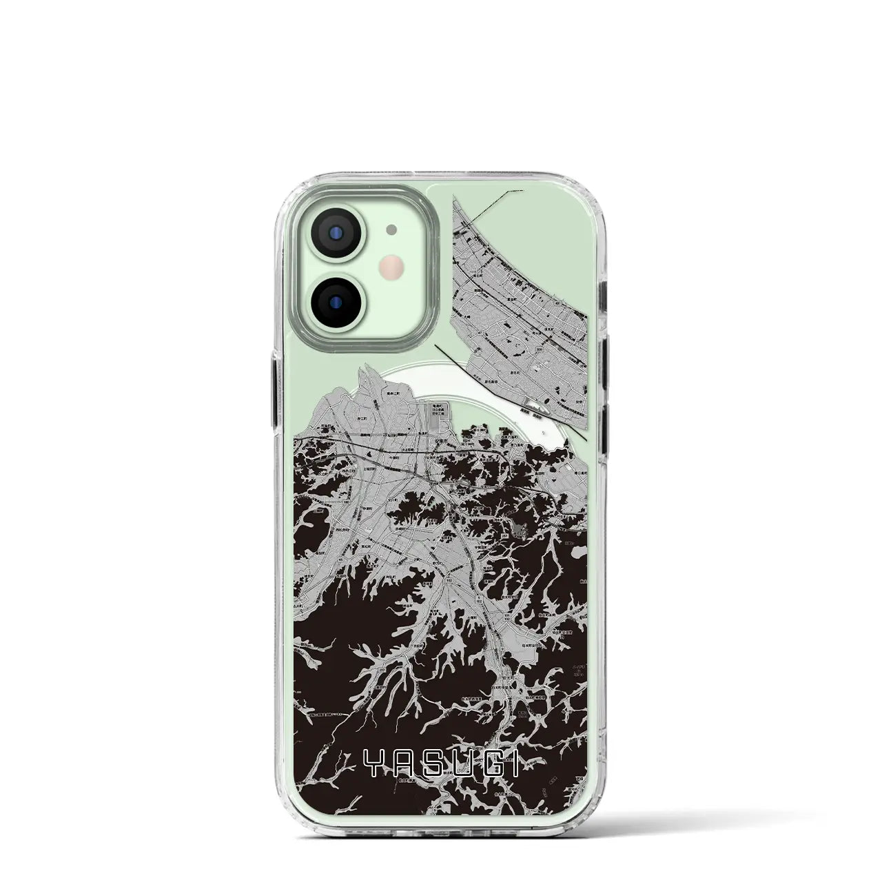 【安来(島根県)】地図柄iPhoneケース(MagSafeタイプ)