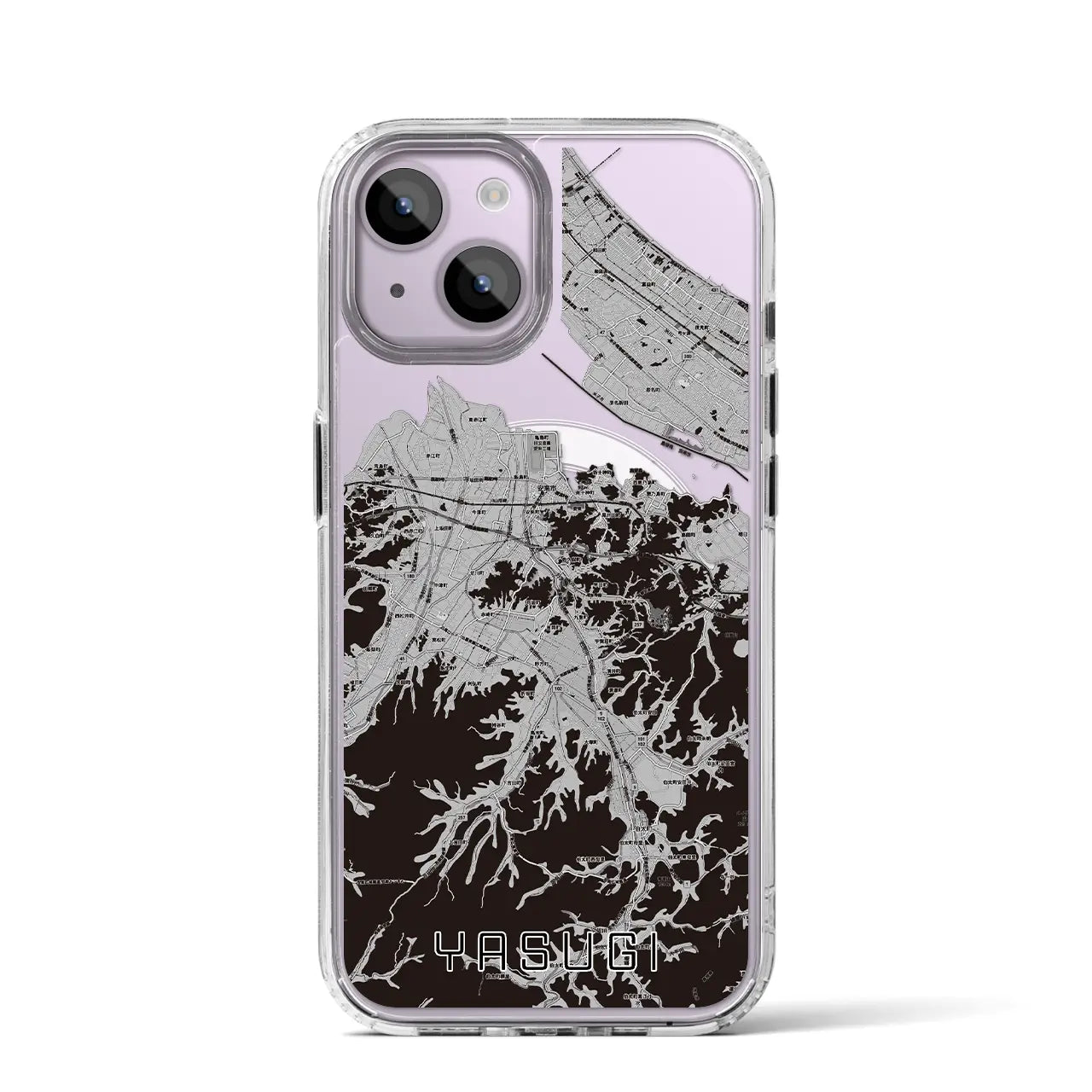 【安来(島根県)】地図柄iPhoneケース(MagSafeタイプ)