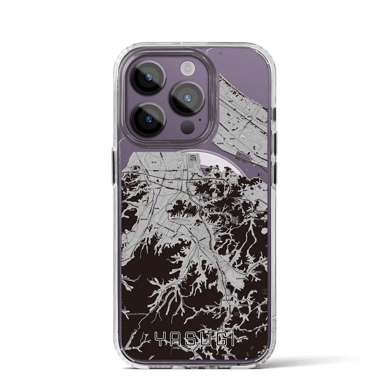 【安来(島根県)】地図柄iPhoneケース(MagSafeタイプ)