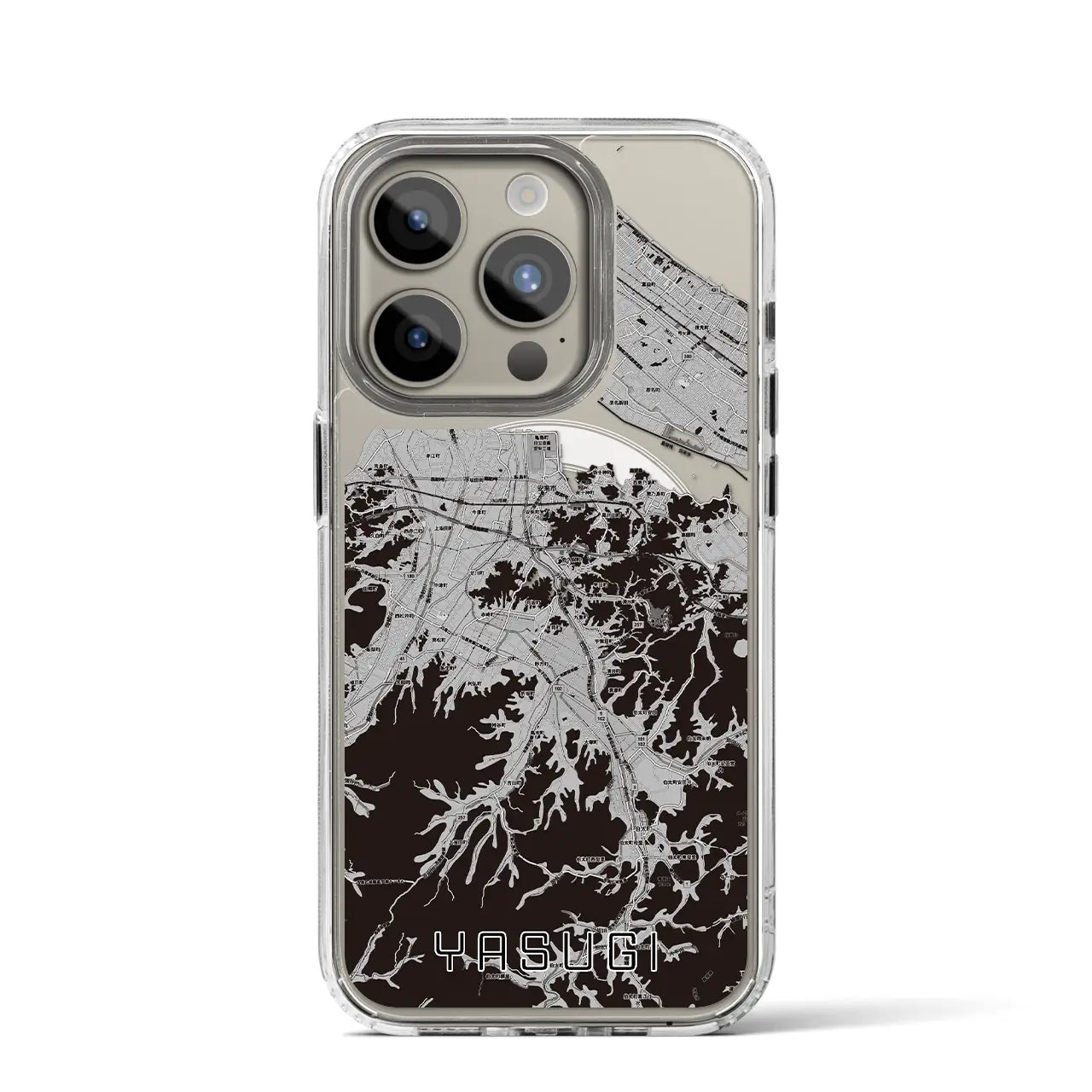 【安来(島根県)】地図柄iPhoneケース(MagSafeタイプ)