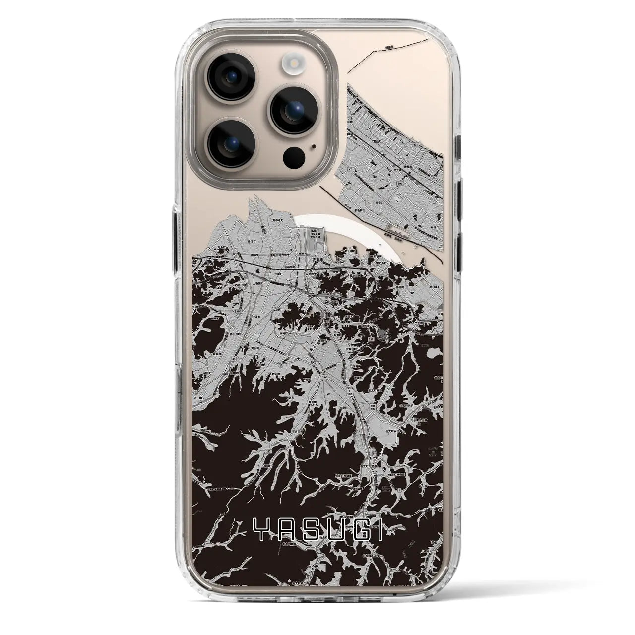 【安来(島根県)】地図柄iPhoneケース(MagSafeタイプ)