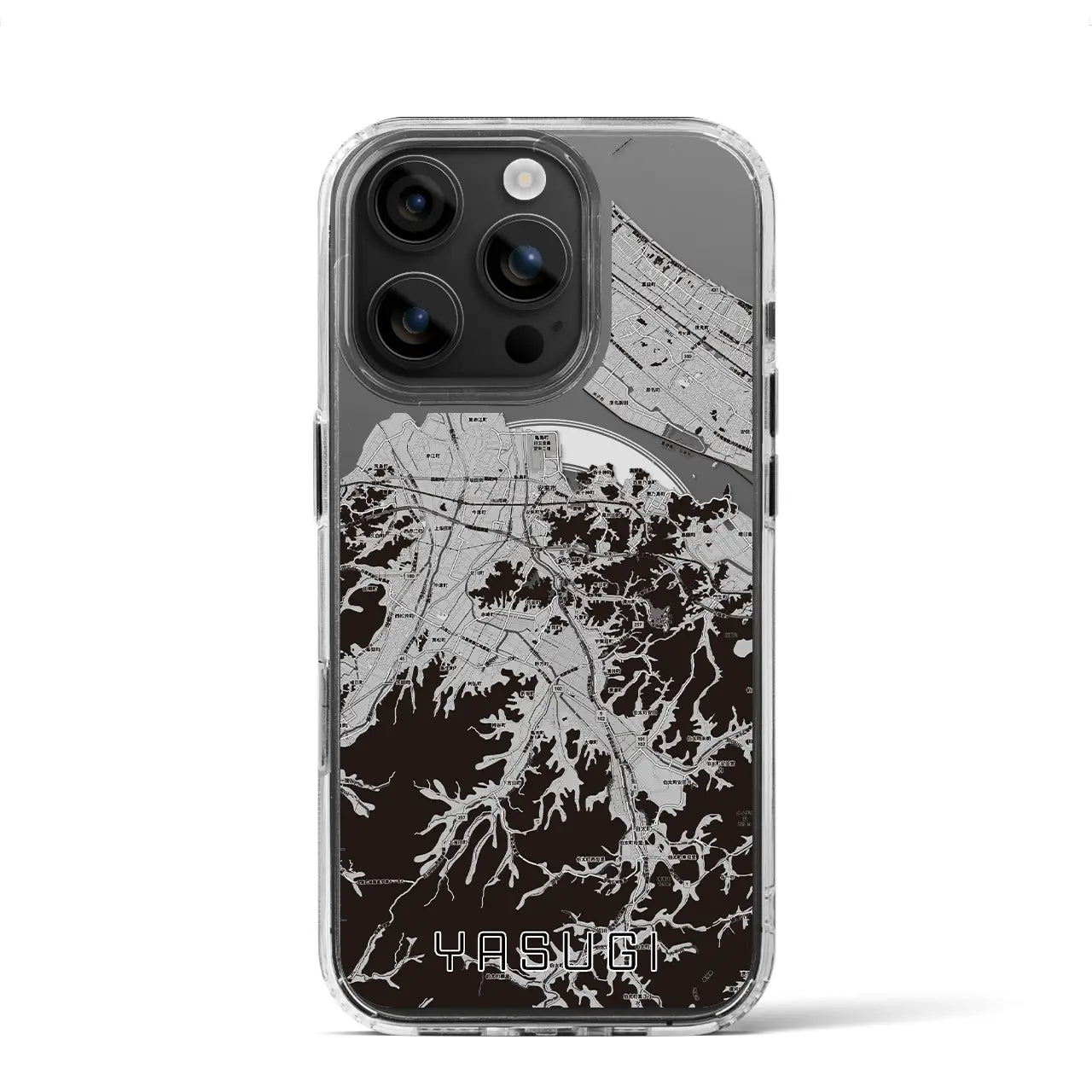 【安来(島根県)】地図柄iPhoneケース(MagSafeタイプ)