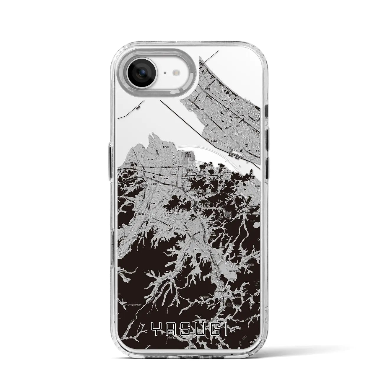 【安来(島根県)】地図柄iPhoneケース(MagSafeタイプ)