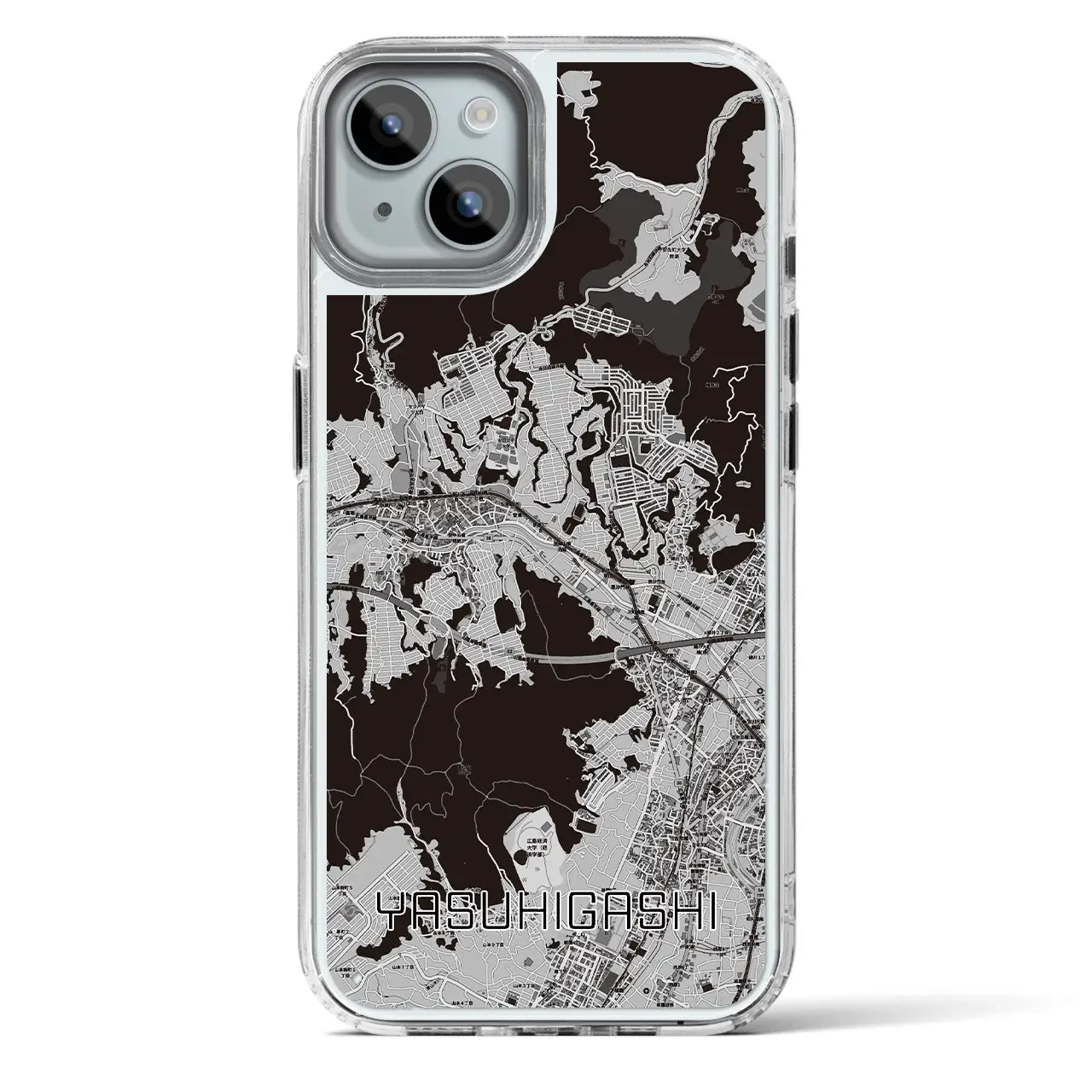 【安東(広島県)】地図柄iPhoneケース(MagSafeタイプ)